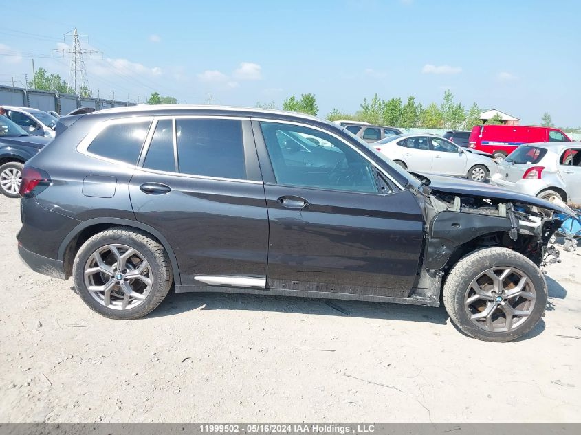 2022 BMW X3 VIN: 5UX53DP0XN9J19752 Lot: 11999502