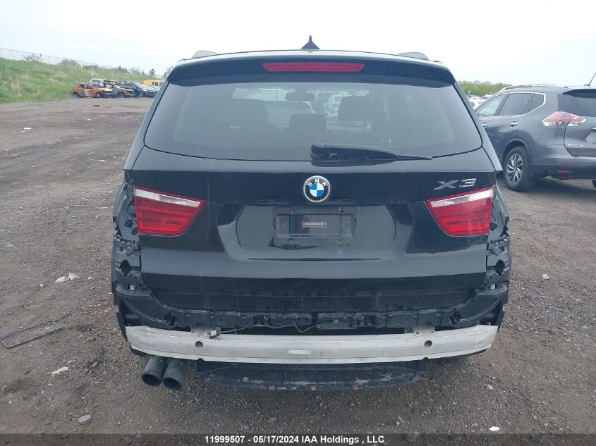 2013 BMW X3 2.8I VIN: 5UXWX9C52D0D07176 Lot: 11999507