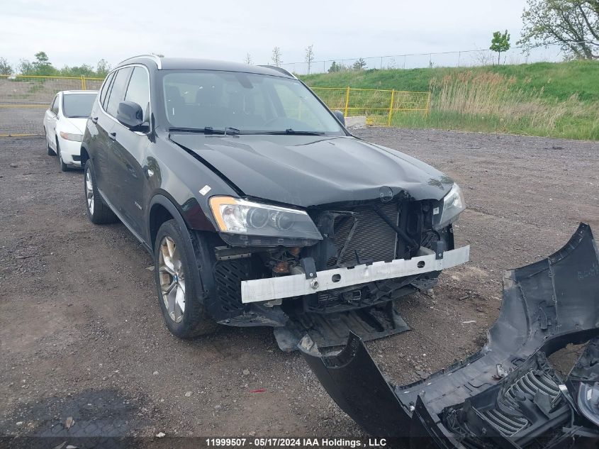 2013 BMW X3 2.8I VIN: 5UXWX9C52D0D07176 Lot: 11999507