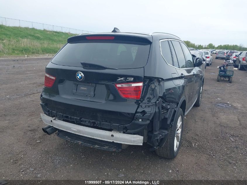 2013 BMW X3 2.8I VIN: 5UXWX9C52D0D07176 Lot: 11999507