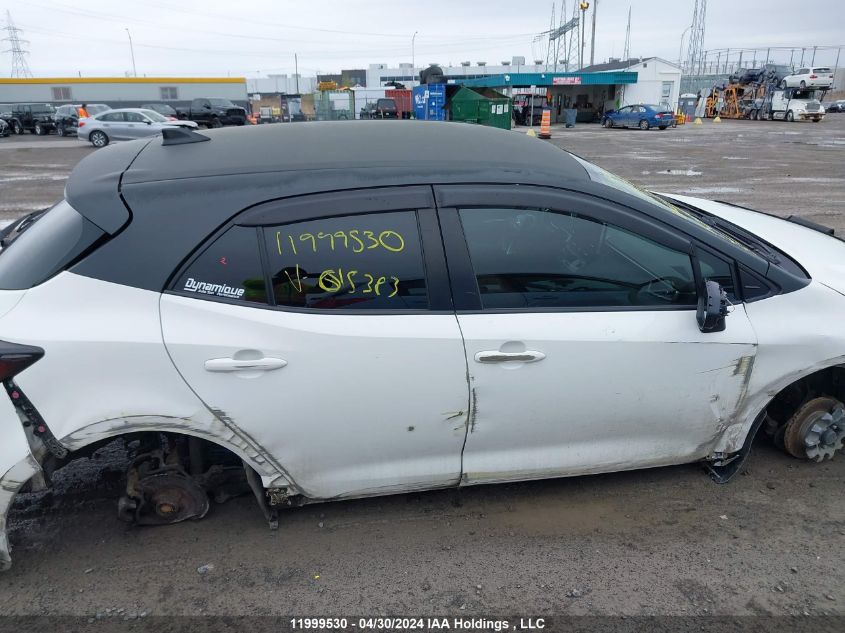 2019 Toyota Corolla VIN: JTNK4RBE6K3015383 Lot: 11999530