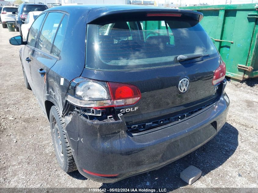 2010 Volkswagen Golf VIN: WVWCA7AJXAW178796 Lot: 11999542