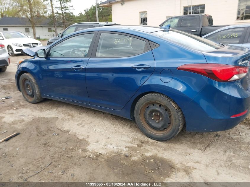 2015 Hyundai Elantra Gls VIN: KMHDH4AH9FU382936 Lot: 11999565