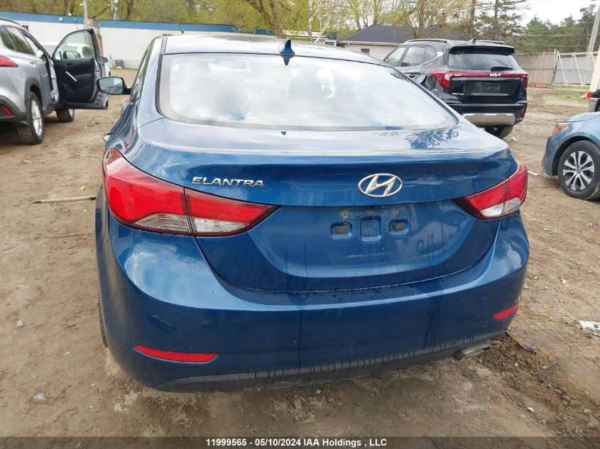 2015 Hyundai Elantra Gls VIN: KMHDH4AH9FU382936 Lot: 11999565