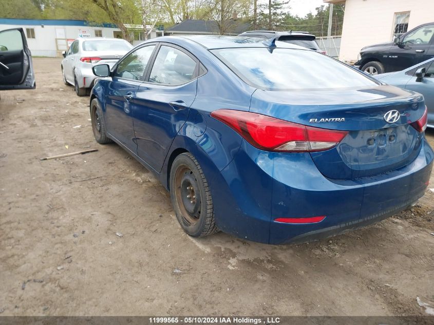 2015 Hyundai Elantra Gls VIN: KMHDH4AH9FU382936 Lot: 11999565