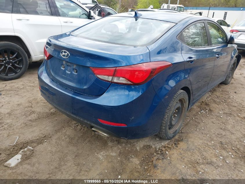 2015 Hyundai Elantra Gls VIN: KMHDH4AH9FU382936 Lot: 11999565