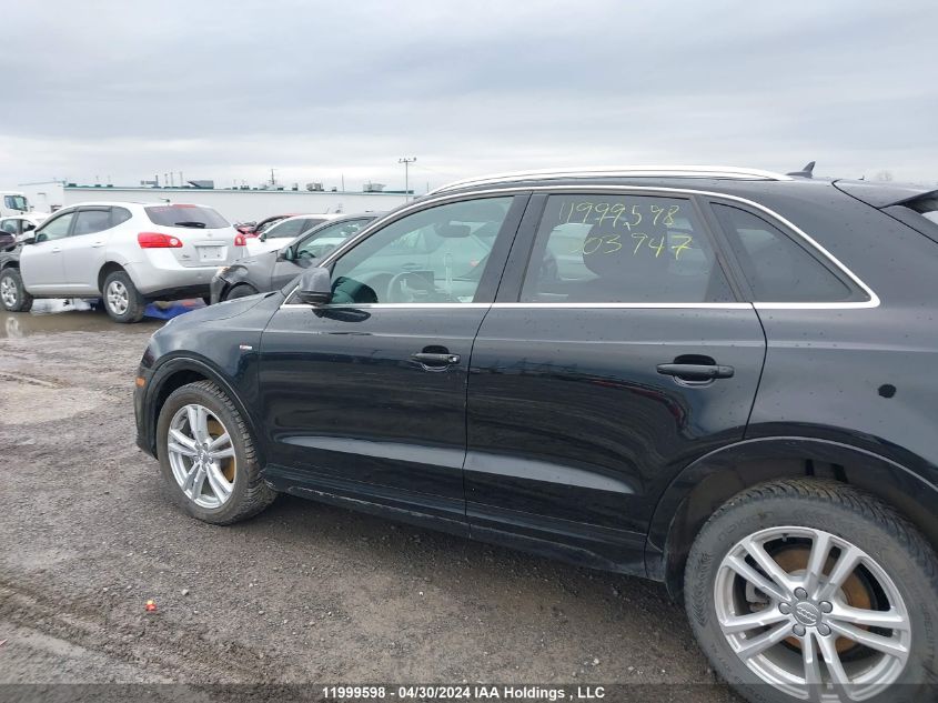 2016 Audi Q3 4P Ti VIN: WA1GFCFSXGR003947 Lot: 11999598