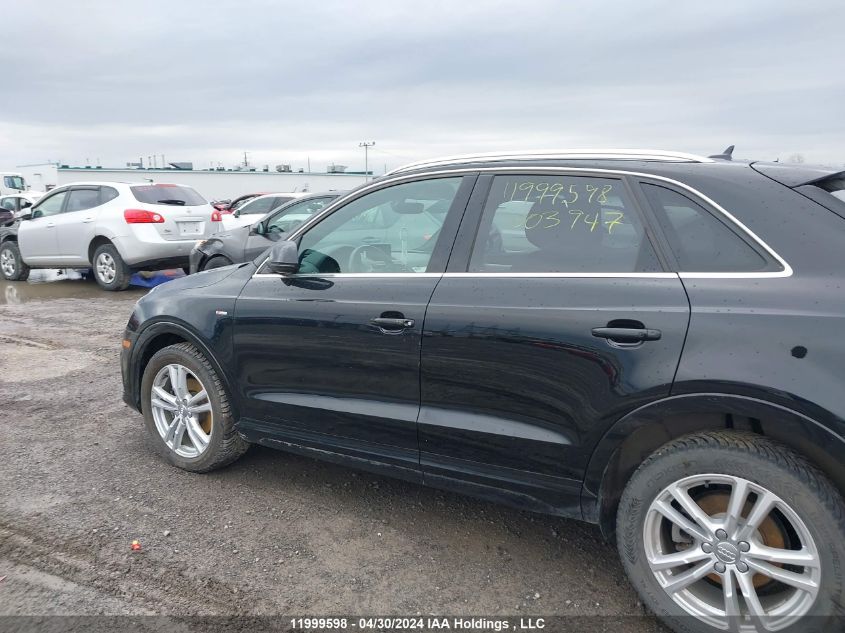 2016 Audi Q3 4P Ti VIN: WA1GFCFSXGR003947 Lot: 11999598