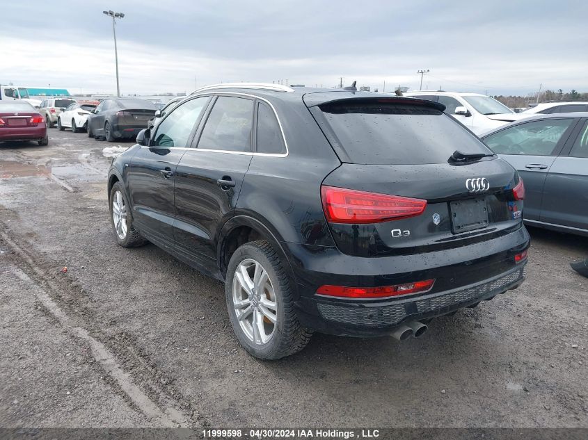 2016 Audi Q3 4P Ti VIN: WA1GFCFSXGR003947 Lot: 11999598