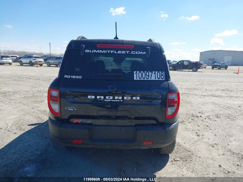 2023 Ford Bronco Sport Outer Banks VIN: 3FMCR9C61PRD57779 Lot: 11999608