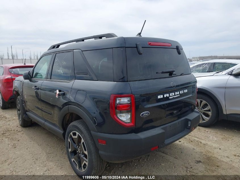 2023 Ford Bronco Sport Outer Banks VIN: 3FMCR9C61PRD57779 Lot: 11999608