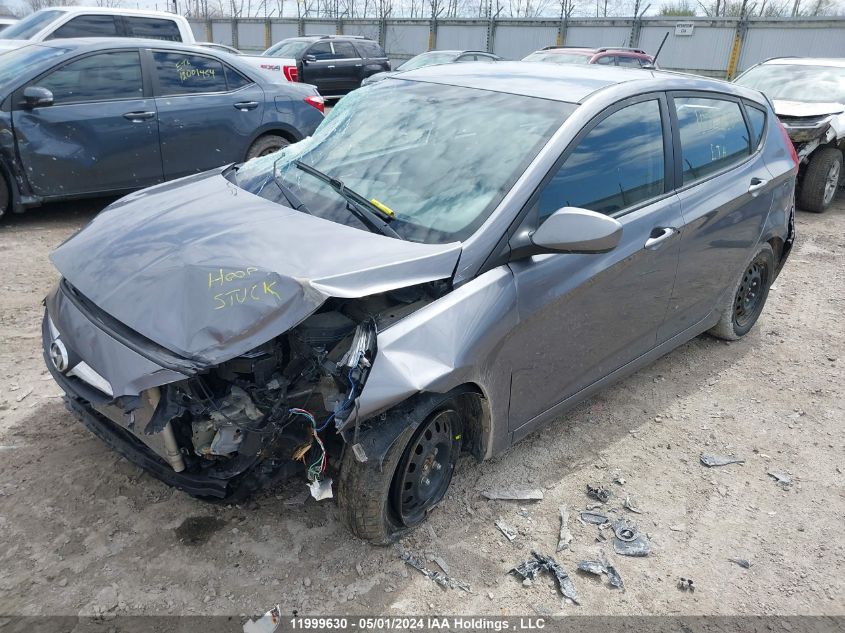 2013 Hyundai Accent Gls/Gs VIN: KMHCT5AE2DU123966 Lot: 11999630