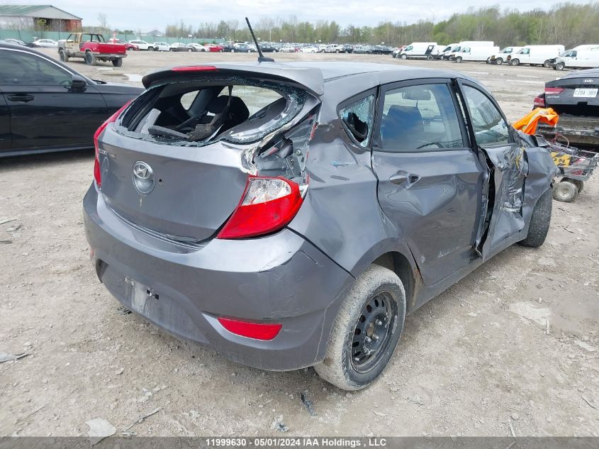 2013 Hyundai Accent Gls/Gs VIN: KMHCT5AE2DU123966 Lot: 11999630