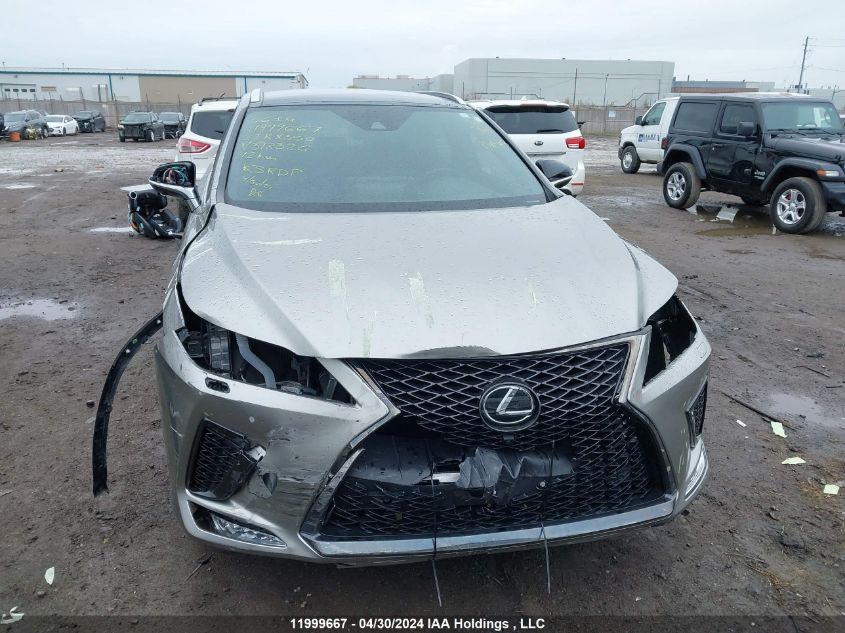 2022 Lexus Rx 350 F-Sport VIN: 2T2YZMDA2NC318326 Lot: 11999667