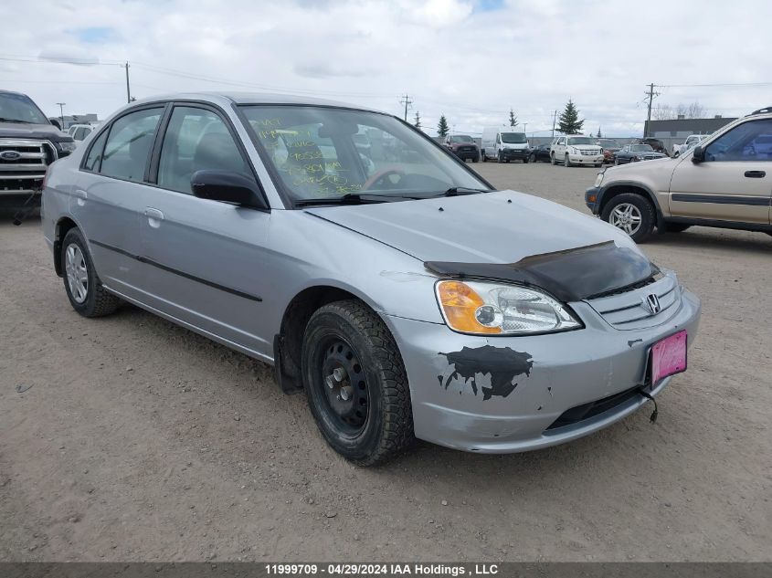 2003 Honda Civic Sdn VIN: 2HGES16473H905580 Lot: 11999709