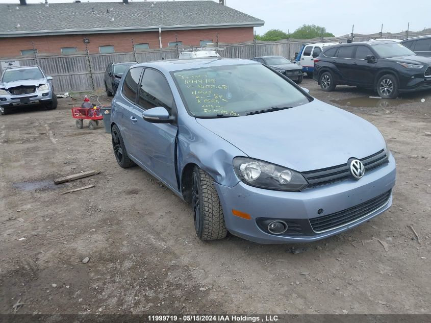 2011 Volkswagen Golf VIN: WVWBA7AJ6BW303368 Lot: 11999719