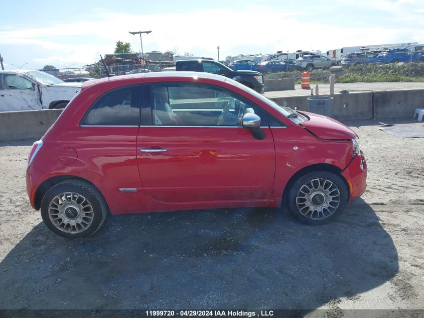 2012 Fiat 500 Lounge VIN: 3C3CFFCR8CT332062 Lot: 11999720