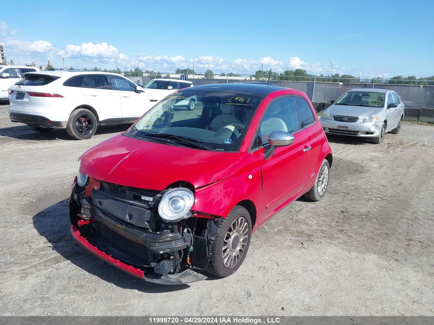 2012 Fiat 500 Lounge VIN: 3C3CFFCR8CT332062 Lot: 11999720