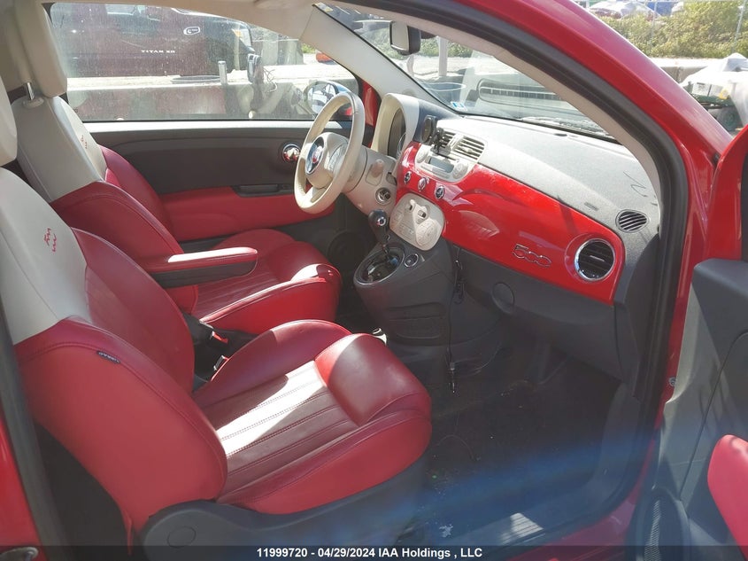 2012 Fiat 500 Lounge VIN: 3C3CFFCR8CT332062 Lot: 11999720