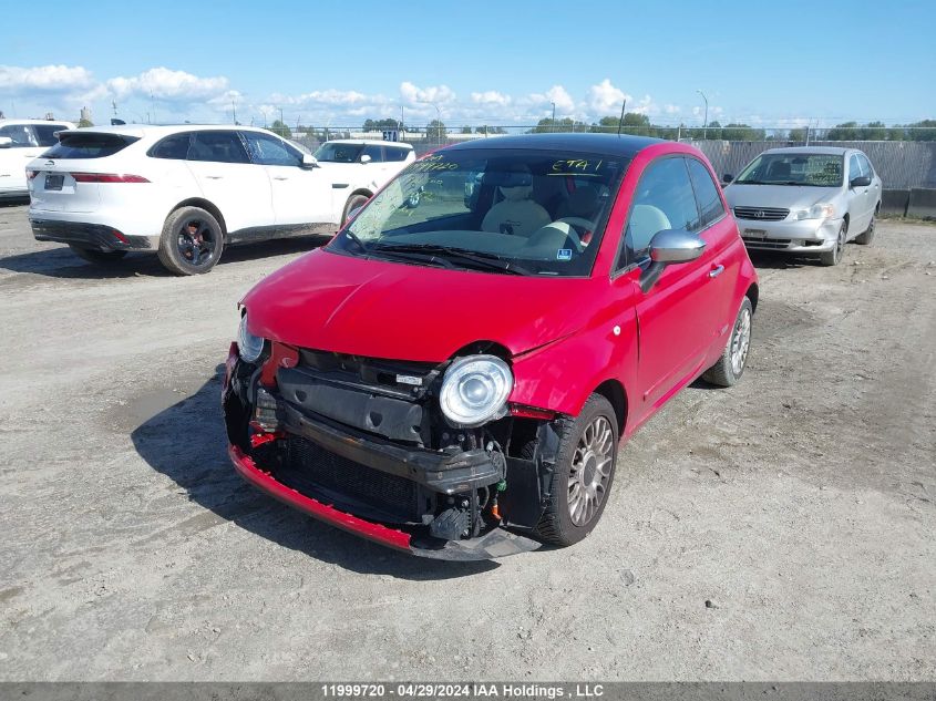 2012 Fiat 500 Lounge VIN: 3C3CFFCR8CT332062 Lot: 11999720