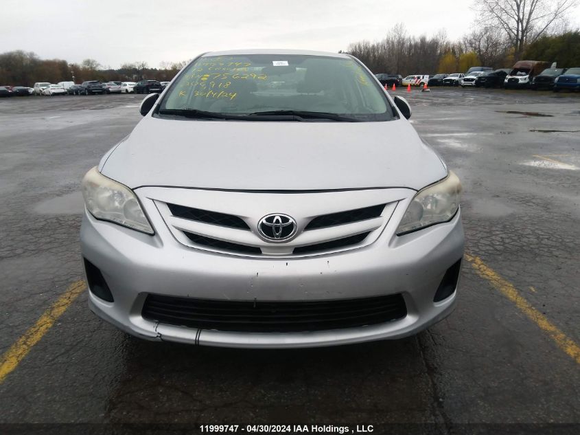 2012 Toyota Corolla S/Le VIN: 2T1BU4EEXCC756292 Lot: 11999747