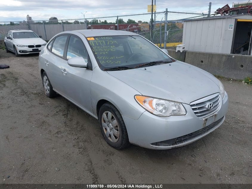 2010 Hyundai Elantra Blue/Gls/Se VIN: KMHDU4BD9AU053590 Lot: 11999759