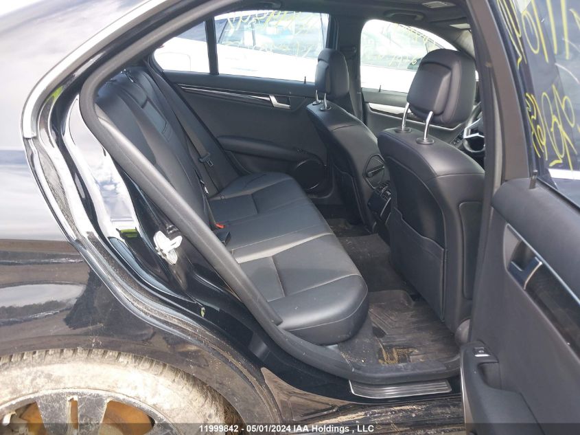 2012 Mercedes-Benz C-Class VIN: WDDGF8BB5CA702653 Lot: 11999842