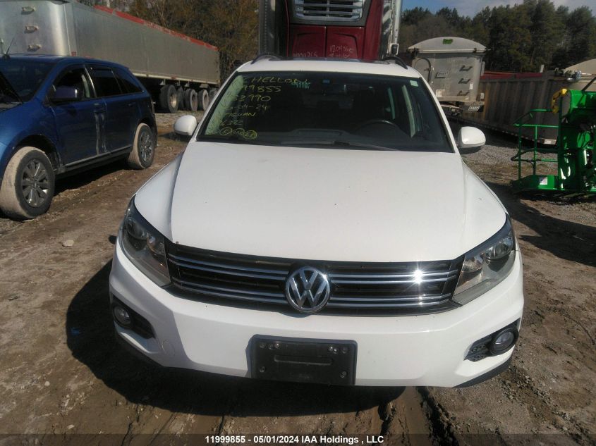 2016 Volkswagen Tiguan Comfort/High/R-Line/Sp Ed VIN: WVGJV7AX9GW583990 Lot: 11999855