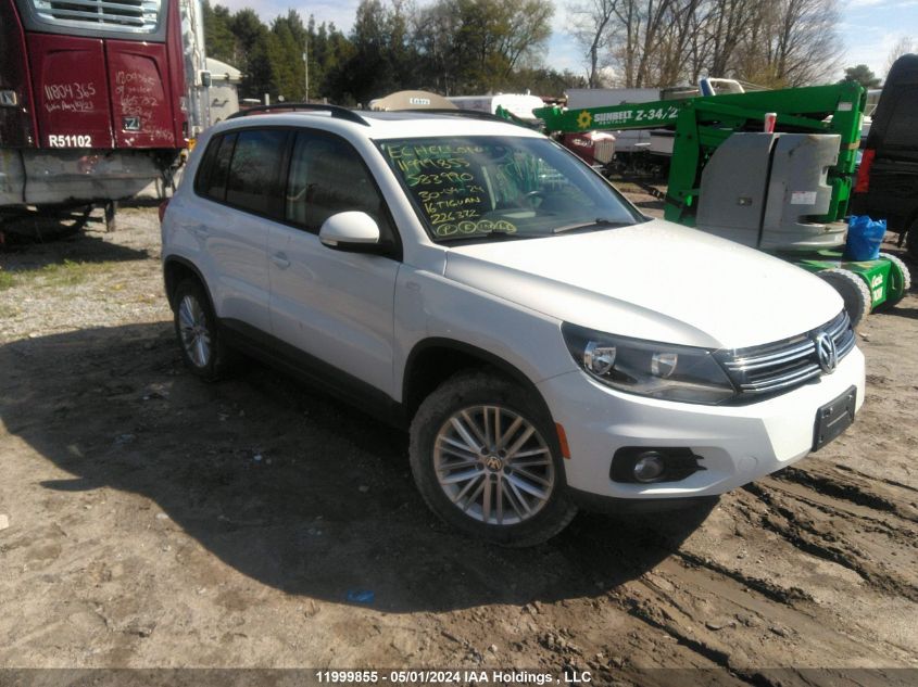 2016 Volkswagen Tiguan Comfort/High/R-Line/Sp Ed VIN: WVGJV7AX9GW583990 Lot: 11999855