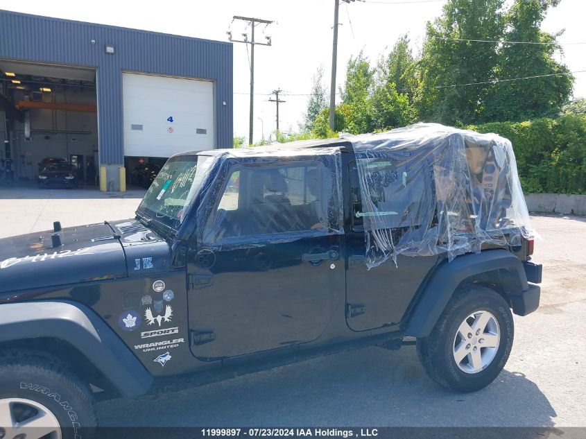 2013 Jeep Wrangler Unlimited Sport VIN: 1C4BJWDG0DL641184 Lot: 11999897