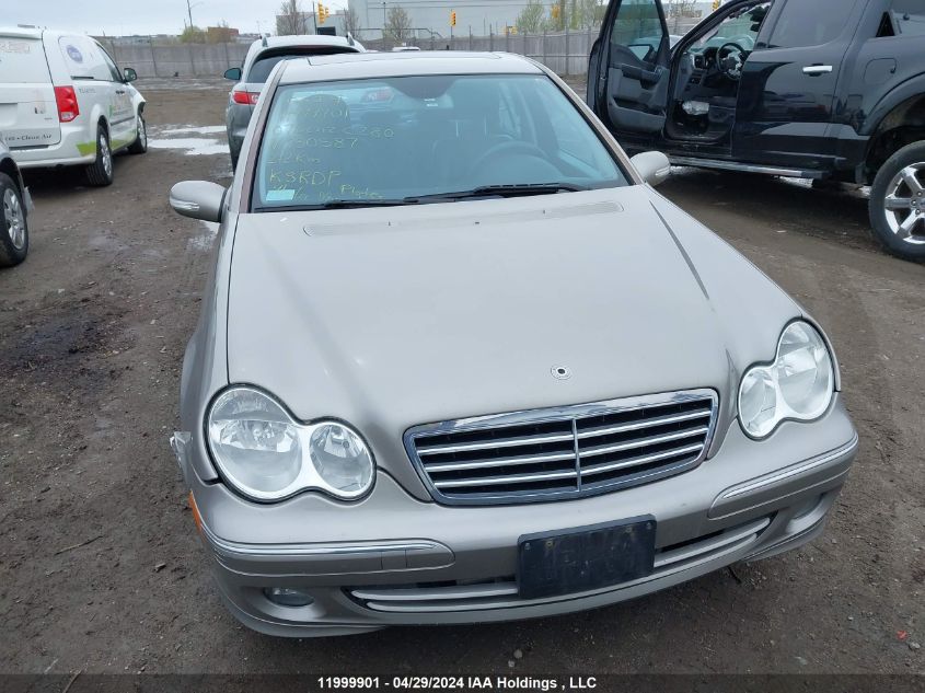 2007 Mercedes-Benz C 280 VIN: WDBRF54H47F930587 Lot: 11999901