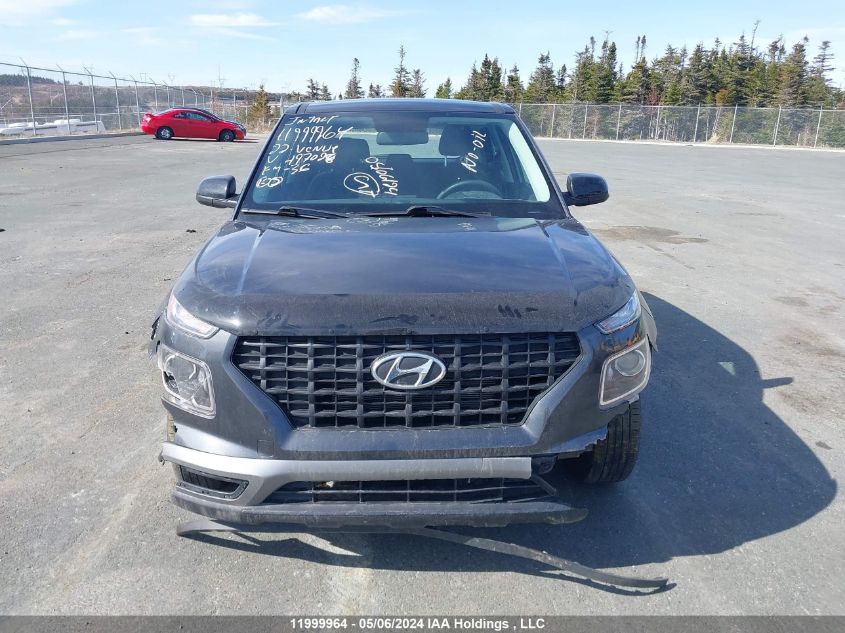 2022 Hyundai Venue Essential Auto Ivt With Two-Tone Body Colour VIN: KMHRB8A30NU197028 Lot: 11999964