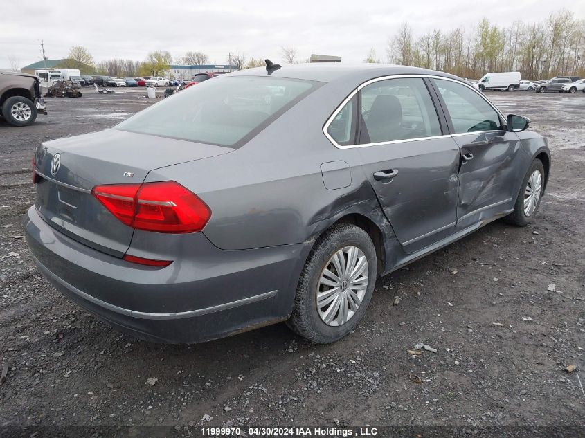 2016 Volkswagen Passat VIN: 1VWAS7A39GC027865 Lot: 11999970