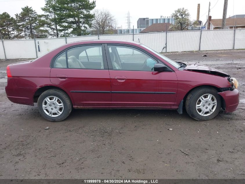 2002 Honda Civic Dx VIN: 2HGES16432H921659 Lot: 11999978