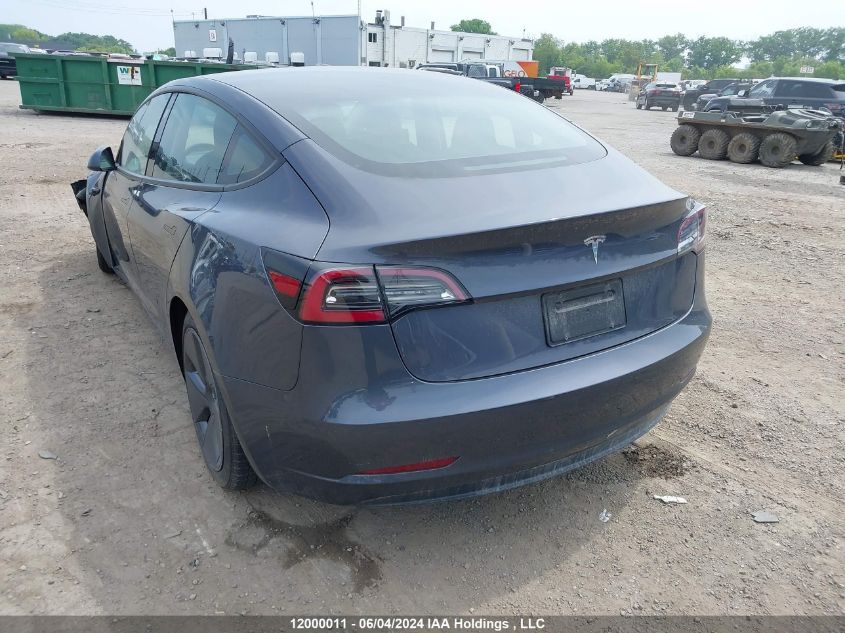 2023 Tesla Model 3 VIN: 5YJ3E1EA8PF483240 Lot: 12000011