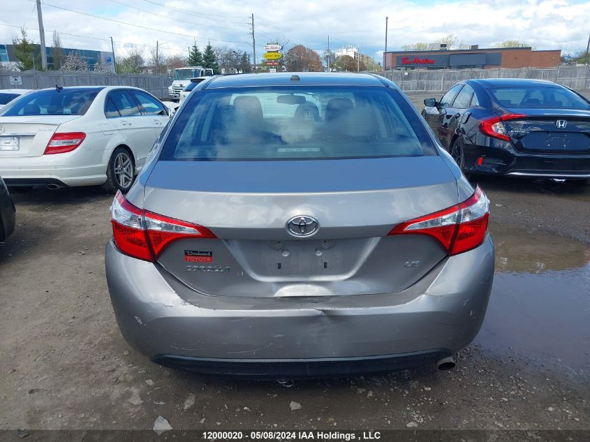 2014 Toyota Corolla L/Le/Le Pls/Prm/S/S Pls VIN: 2T1BURHE5EC032196 Lot: 12000020