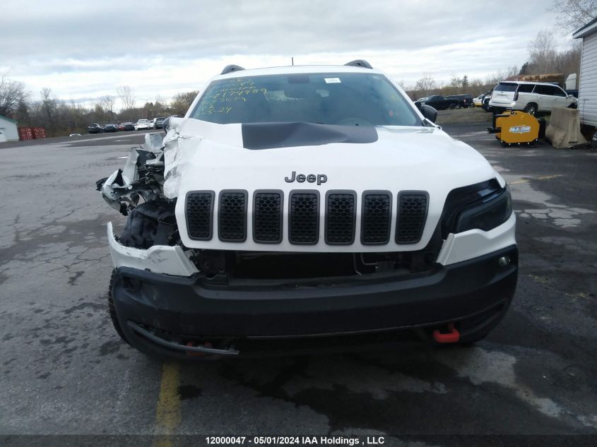 2021 Jeep Cherokee Trailhawk Elite VIN: 1C4PJMBX8MD174989 Lot: 12000047