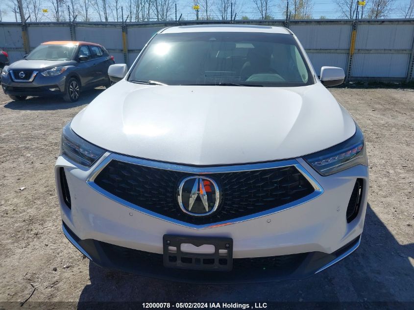 2022 Acura Rdx VIN: 5J8TC2H57NL804240 Lot: 12000078