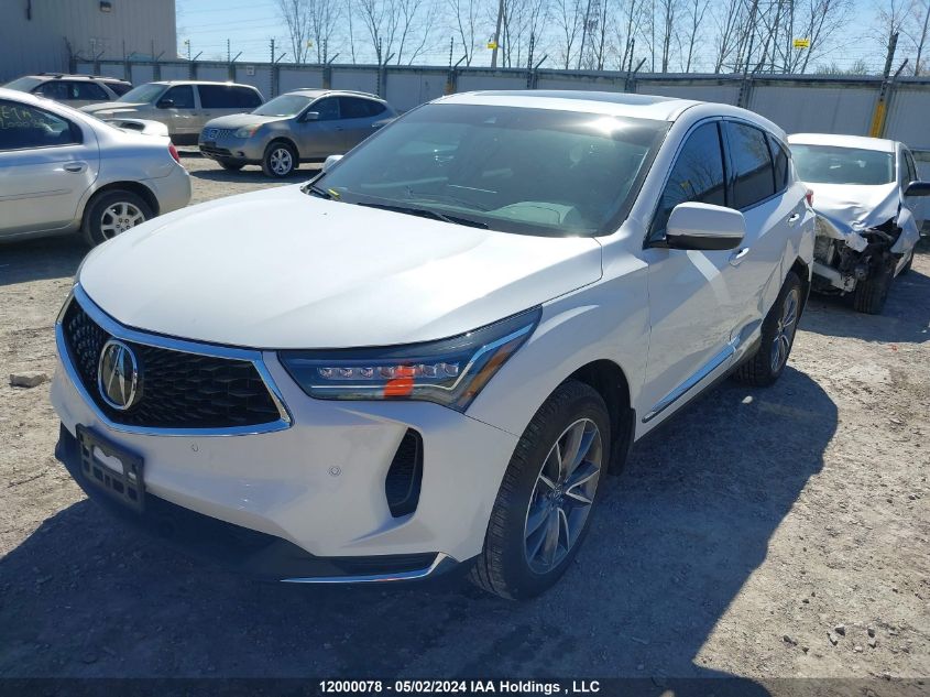 2022 Acura Rdx VIN: 5J8TC2H57NL804240 Lot: 12000078