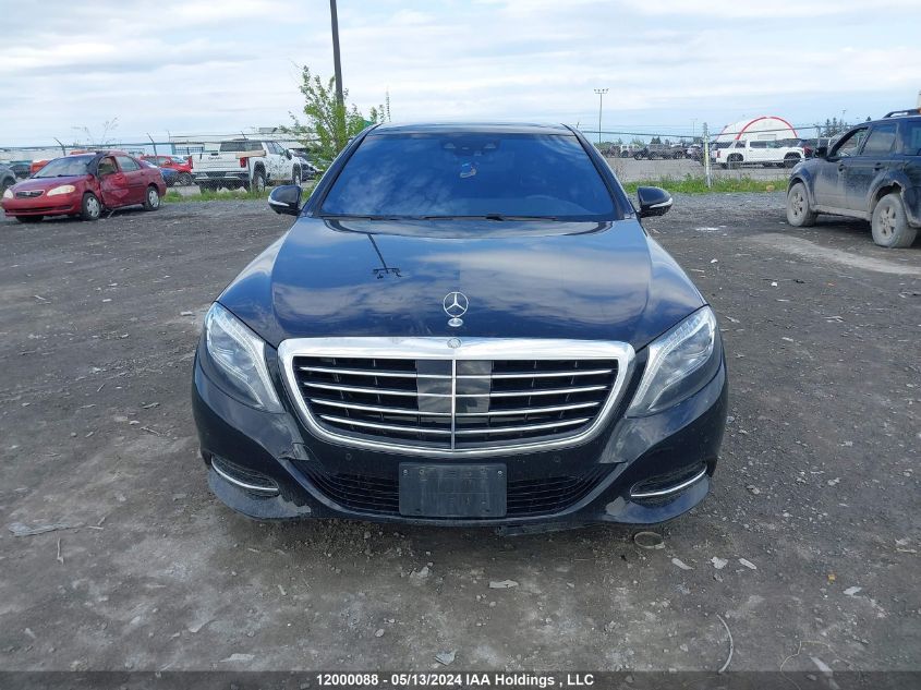 2016 Mercedes-Benz S-Class VIN: WDDUF6HB3GA177855 Lot: 12000088