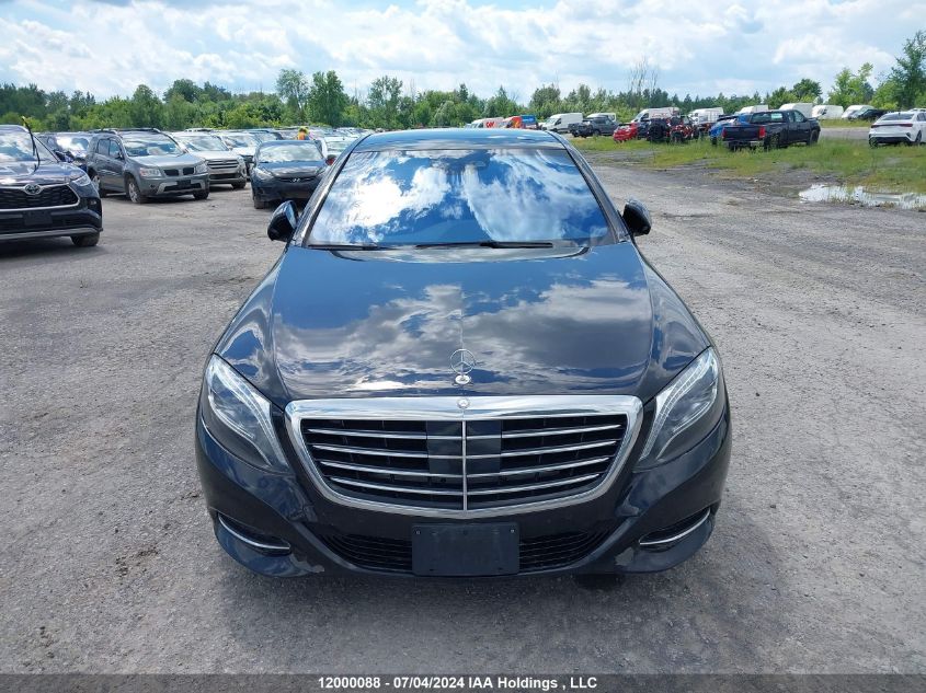 2016 Mercedes-Benz S-Class VIN: WDDUF6HB3GA177855 Lot: 12000088