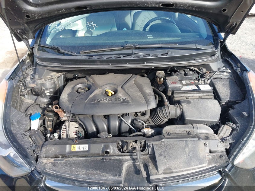 2013 Hyundai Elantra Gls VIN: 5NPDH4AE7DH297689 Lot: 12000104