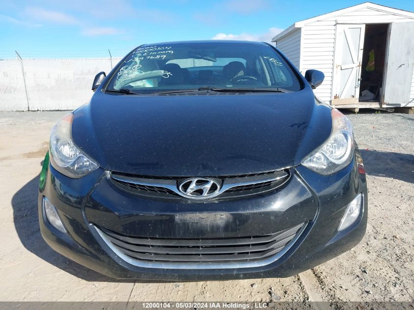 2013 Hyundai Elantra Gls VIN: 5NPDH4AE7DH297689 Lot: 12000104