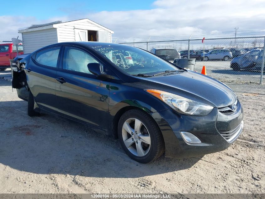 2013 Hyundai Elantra Gls VIN: 5NPDH4AE7DH297689 Lot: 12000104