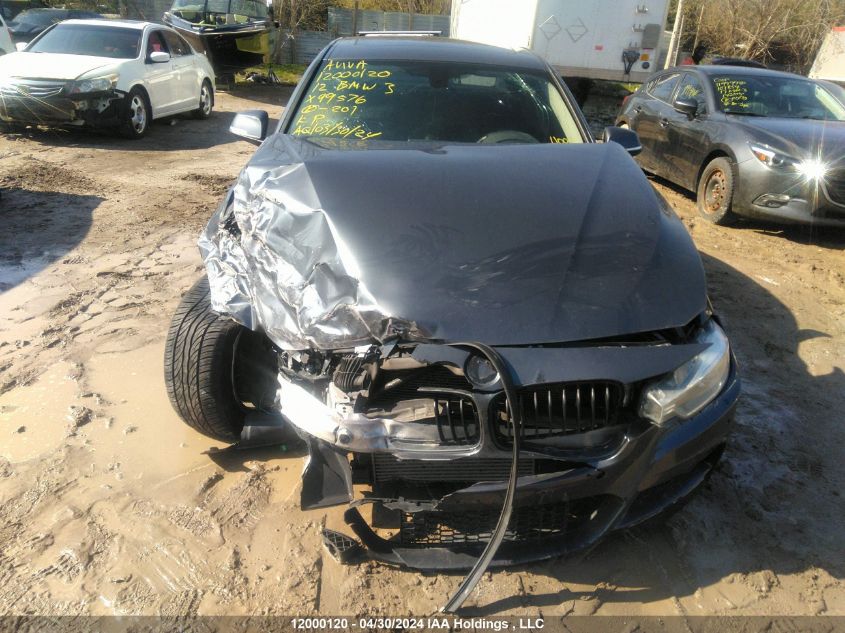 2012 BMW 3 Series VIN: WBA3B1C58CFX99576 Lot: 12000120