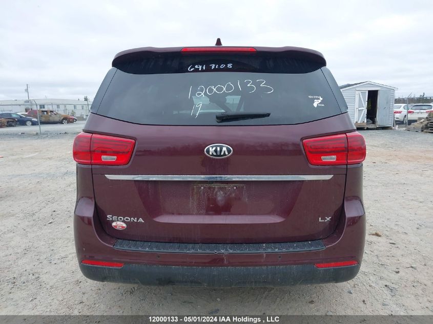 2019 Kia Sedona VIN: KNDMB5C11K6501282 Lot: 12000133