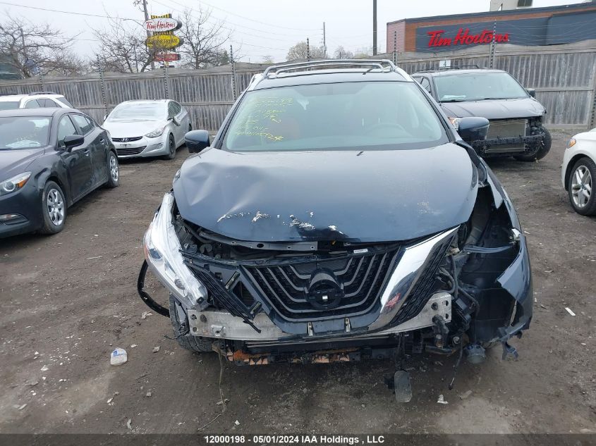 2017 Nissan Murano S/Sl/Sv/Platinum VIN: 5N1AZ2MH4HN161225 Lot: 12000198