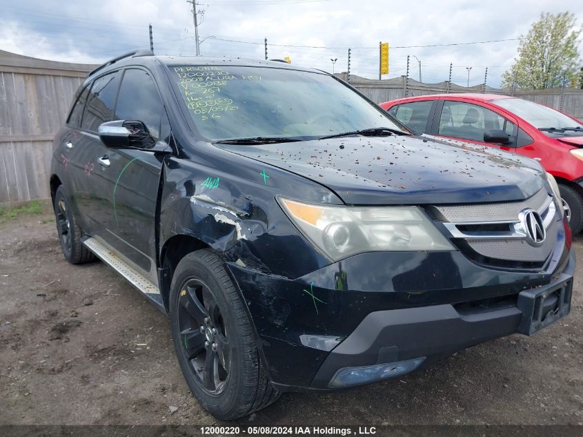 2008 Acura Mdx VIN: 2HNYD28878H000138 Lot: 12000220