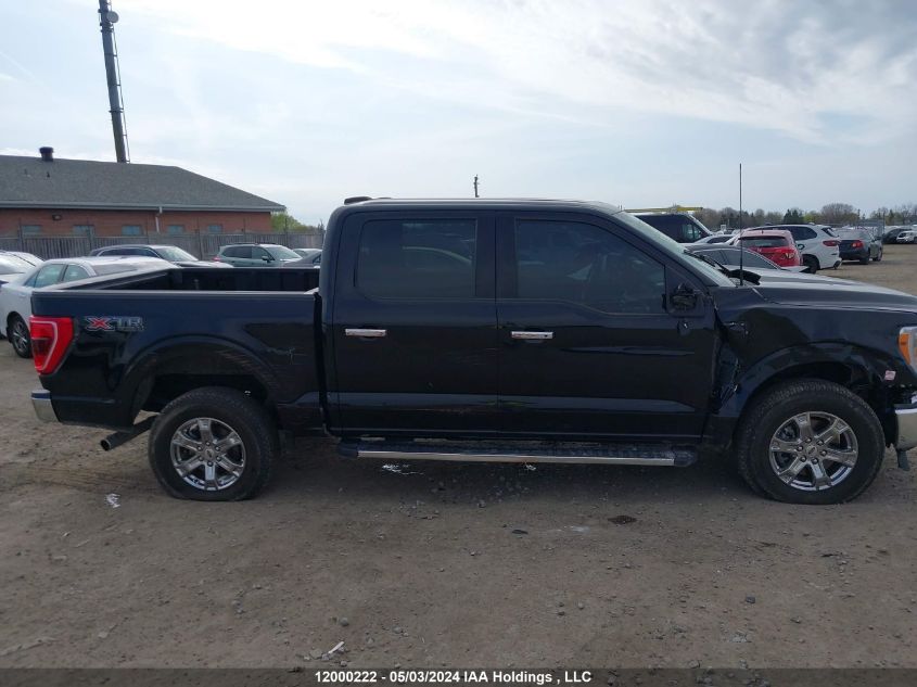 2022 Ford F150 Supercrew VIN: 1FTFW1E82NFB09707 Lot: 12000222