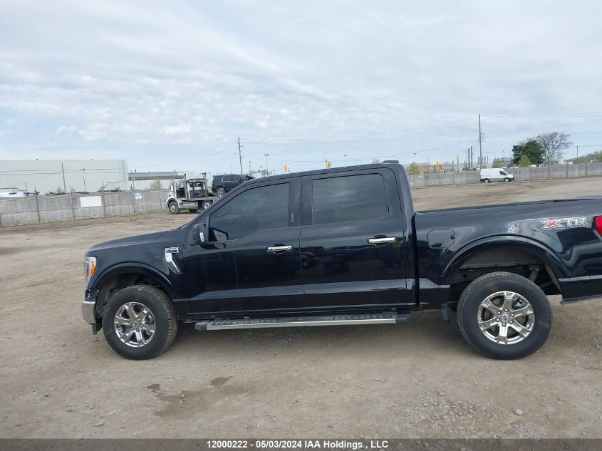 2022 Ford F150 Supercrew VIN: 1FTFW1E82NFB09707 Lot: 12000222